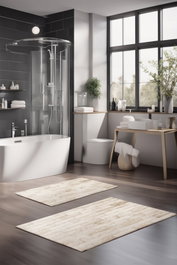Mijölnir Juego de alfombrillas de baño CT-5177 de 2 piezas Multicolor